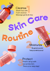 Skin Care Routine Poster