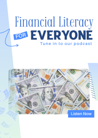 Financial Literacy Podcast Poster