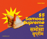 Samosa Supreme Facebook Post