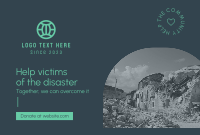 Help Disaster Victims Pinterest Cover Design