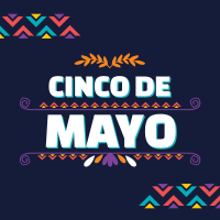 Cinco De Mayo Triangles Instagram Post Image Preview