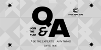 Minimalist Live Q&A Twitter Post Design