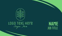 Green Leaf Eco Plant  Business Card Design