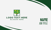 Mosaic Green Tree Business Card