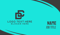 Modern DC Monogram Business Card