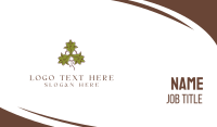 Fancy Maple Leaf Business Card
