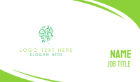 Curly Green Tree Business Card