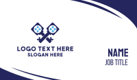 Blue Key Gaming Business Card Design