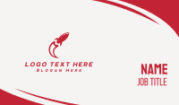Red Rocket Ticket Business Card