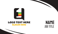 Reggae Chat Number 1 Business Card Design