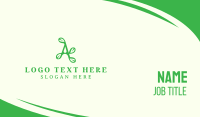 Green Leafy A Business Card Design