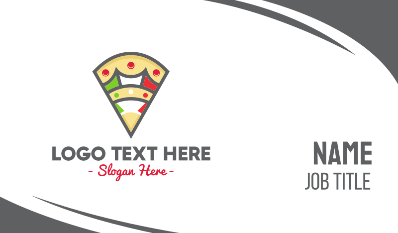 Pizzeria Business Card example 3