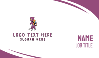 Purple Girl Business Card example 3