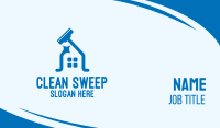 Blue Clean House  Business Card Image Preview