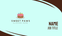 Birthday Cake Business Card Image Preview