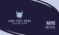 Geometric Fox Face  Business Card Design