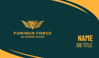 Golden Military Badge Business Card Image Preview