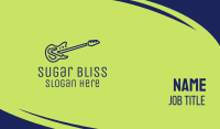 Blue Electric Guitar Business Card Image Preview