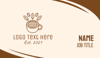 Coffee Cup Cafe Bean Business Card