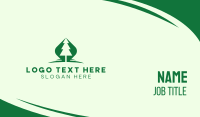 Outdoor Green Pine Tree Business Card