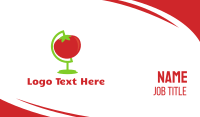 Red Tomato Globe Business Card Design