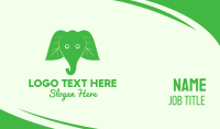 Green Elephant Business Card example 1