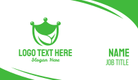Green Crown Business Card example 2