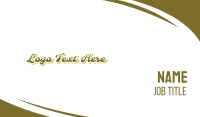 Gold Business Card example 3