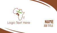 Africa Map Business Card example 3
