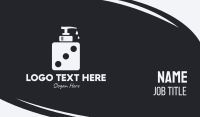 Dice Liquid Soap Business Card Design