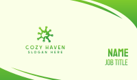 Green Gradient Virus  Business Card Design