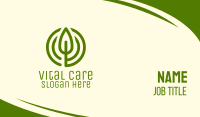 Green Leaf Circle Business Card Image Preview