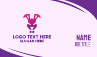 Purple Magic Rabbit Business Card