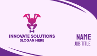 Purple Magic Rabbit Business Card