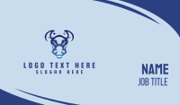 Gaming Bull Mascot  Business Card Design