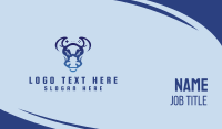 Gaming Bull Mascot  Business Card