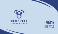 Gaming Bull Mascot  Business Card Image Preview