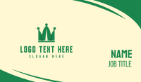 Green Leaf Crown Business Card