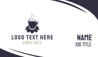 Industrial Coffee Business Card Design