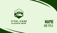 Mountain Camping Tent  Business Card