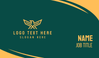 Golden Military Eagle  Business Card