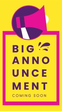 Big Announcement Instagram Story Design