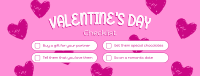 Valentine's Checklist Facebook Cover Image Preview