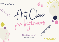 Doodle Class Postcard Image Preview