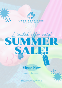 Tropical Summer Sale Poster