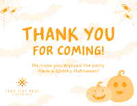 Quirky Halloween Appreciation Thank You Card