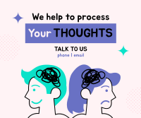 Process your thoughts Facebook Post