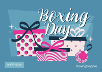 Boxing Day Gifts Postcard