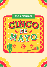 Cinco de Mayo Picado Greeting Flyer