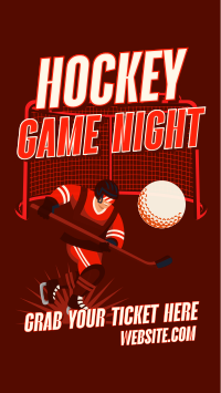 Hockey Game Night Instagram Reel Design